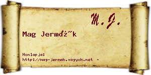 Mag Jermák névjegykártya